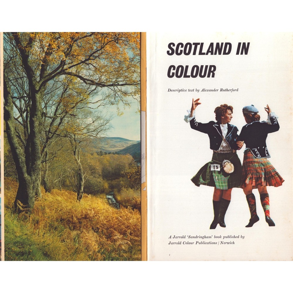 Vintage Scotland in Colour Sandringham Book Alexander Rutherford Pictorial Guide - Picture 3 of 3